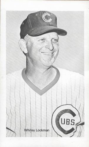 1974 Chicago Cubs B&W Picture Pack #NNO Whitey Lockman Front