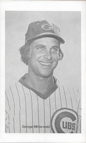 1974 Chicago Cubs B&W Picture Pack #NNO George Mitterwald Front