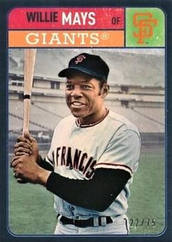 2019 Topps Brooklyn Collection - Black #22 Willie Mays Front