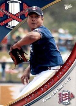 2009 MultiAd Rome Braves #5 Yelier Castro Front
