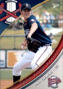 2009 MultiAd Rome Braves #7 Paul Clemens Front
