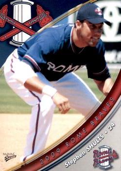2009 MultiAd Rome Braves #24 Stephen Shults Front
