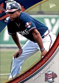 2009 MultiAd Rome Braves #33 Bobby Moore Front