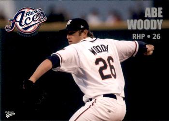 2009 MultiAd Reno Aces #17 Abe Woody Front