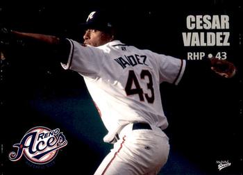 2009 MultiAd Reno Aces #25 Cesar Valdez Front