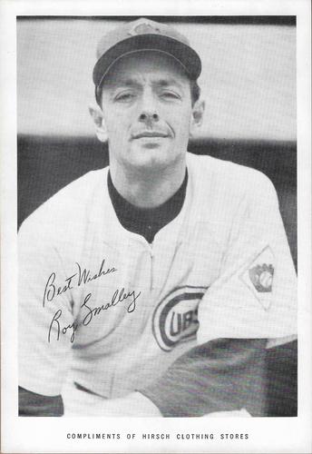 1951 Hirsch Clothing Stores Chicago Cubs B&W #NNO Roy Smalley Front