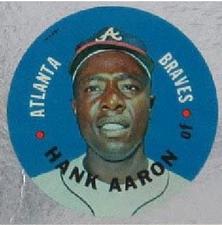 1968 Topps Test Discs #NNO Hank Aaron Front