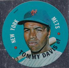 1968 Topps Test Discs #NNO Tommy Davis Front