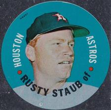 1968 Topps Test Discs #NNO Rusty Staub Front