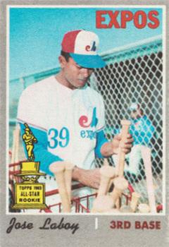 1970 Topps Test Cloth Stickers #NNO Jose Laboy Front