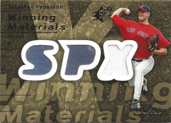 2007 SPx - Winning Materials 199 Gold #WM-PA Jonathan Papelbon Front