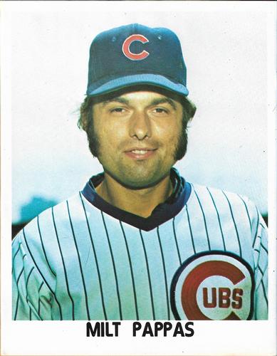 1972 Chicago Cubs Color Picture Pack A #NNO Milt Pappas Front