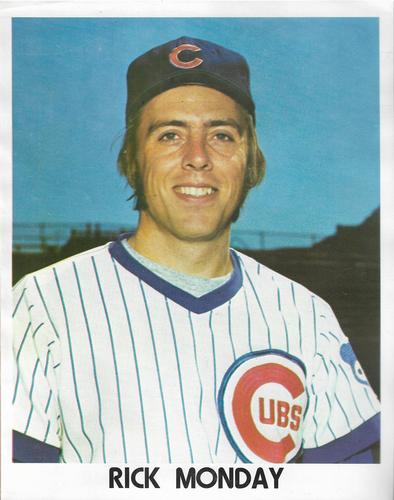 1972 Chicago Cubs Color Picture Pack B #NNO Rick Monday Front