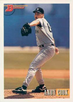 1993 Bowman #124 Andy Cook Front