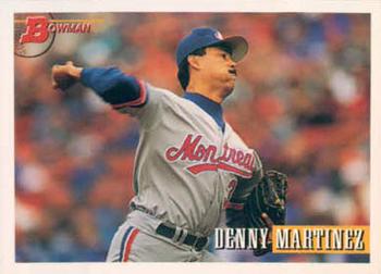 1993 Bowman #480 Denny Martinez Front