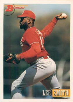 1993 Bowman #600 Lee Smith Front