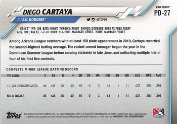 2020 Topps Pro Debut #PD-27 Diego Cartaya Back