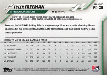 2020 Topps Pro Debut #PD-30 Tyler Freeman Back