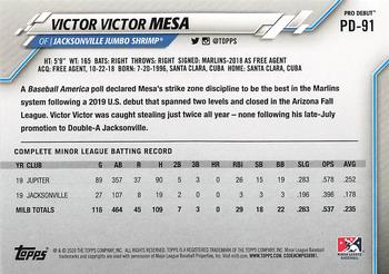 2020 Topps Pro Debut #PD-91 Victor Victor Mesa Back