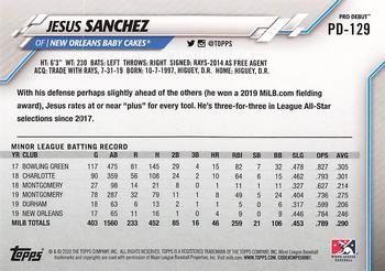 2020 Topps Pro Debut #PD-129 Jesus Sanchez Back