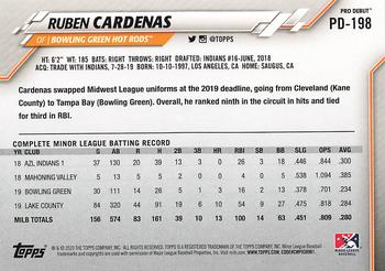2020 Topps Pro Debut #PD-198 Ruben Cardenas Back