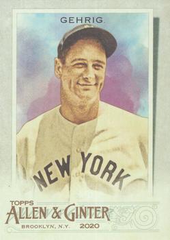 2020 Topps Allen & Ginter #11 Lou Gehrig Front