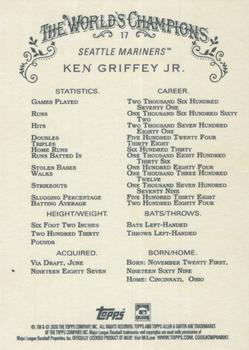 2020 Topps Allen & Ginter #17 Ken Griffey Jr. Back