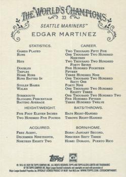 2020 Topps Allen & Ginter #33 Edgar Martinez Back