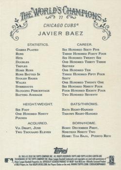 2020 Topps Allen & Ginter #77 Javier Baez Back