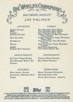 2020 Topps Allen & Ginter #132 Jim Palmer Back