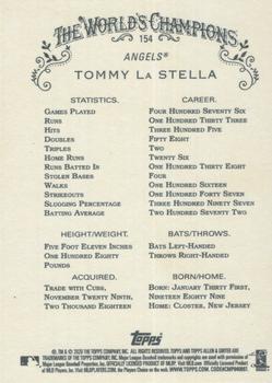 2020 Topps Allen & Ginter #154 Tommy La Stella Back