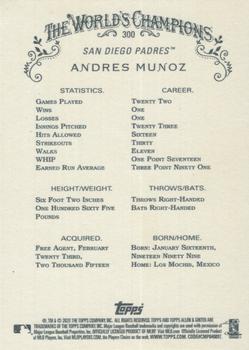 2020 Topps Allen & Ginter #300 Andres Munoz Back