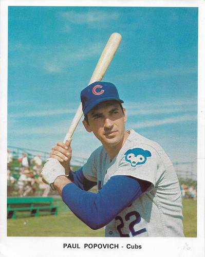 1971 Chicago Cubs Color Picture Pack B #NNO Paul Popovich Front