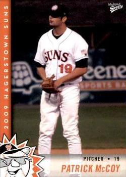 2009 MultiAd Hagerstown Suns #16 Patrick McCoy Front
