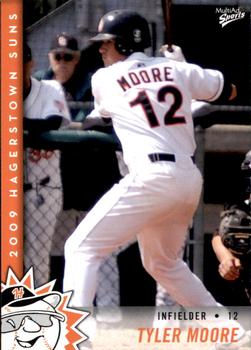 2009 MultiAd Hagerstown Suns #22 Tyler Moore Front