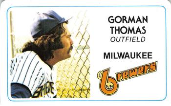 1981 Perma-Graphics Superstar Credit Cards #029 Gorman Thomas Front
