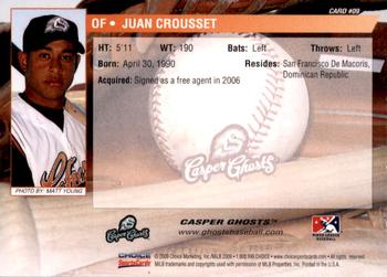 2009 Choice Casper Ghosts #9 Juan Crousset Back