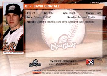 2009 Choice Casper Ghosts #10 David Dinatale Back