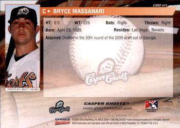 2009 Choice Casper Ghosts #24 Bryce Massanari Back