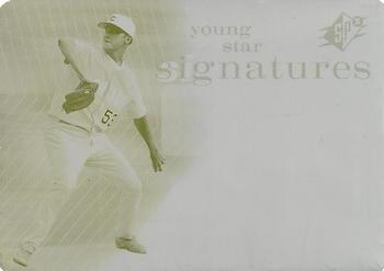 2007 SPx - Young Stars Signatures Printing Plates Yellow #YS-HI Rich Hill Front