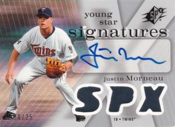 2007 SPx - Young Stars Signatures Spectrum #YS-MO Justin Morneau Front