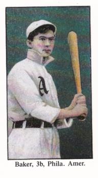 1909-11 American Caramel (E90-1) Hall of Fame Reprints #NNO Home Run Baker Front
