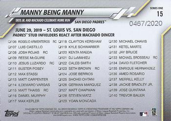 2020 Topps - Gold #15 Manny Being Manny Back