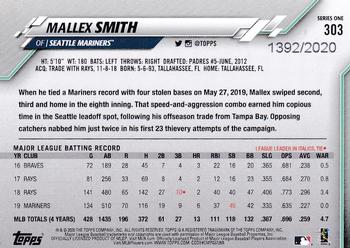 2020 Topps - Gold #303 Mallex Smith Back