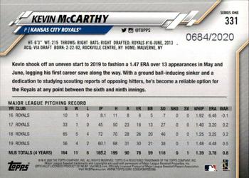 2020 Topps - Gold #331 Kevin McCarthy Back