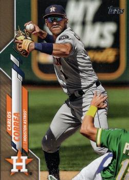 2020 Topps - Gold #349 Carlos Correa Front