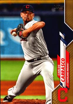 2020 Topps - Gold #384 Carlos Carrasco Front