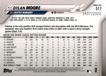 2020 Topps - Gold #517 Dylan Moore Back