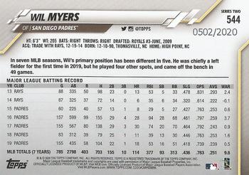 2020 Topps - Gold #544 Wil Myers Back
