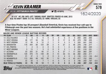 2020 Topps - Gold #579 Kevin Kramer Back